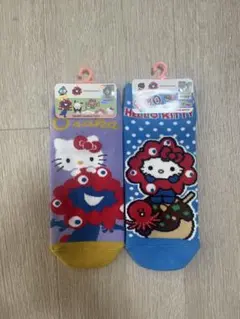 【新品未使用】万博　ミャクミャク　キティ　サンリオ　靴下