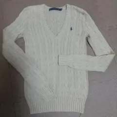 【美品】RALPH LAUREN SPORT Vネック 長袖ニット