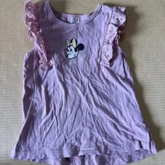 プティマイン　ミニーマウス フリルTシャツ