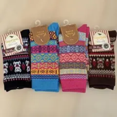 ネイティブスタイル カジュアルソックス 4足セット