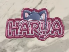 処分　手作りうちわ★文字★はるあ★ハルア★HARUA★ネームボード★＠team