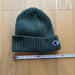 Champion ニット帽 オリーブグリーン