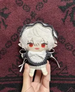 《黒白×白》にじぱぺっと ぬい服 ホワイトブリム スタイ セット