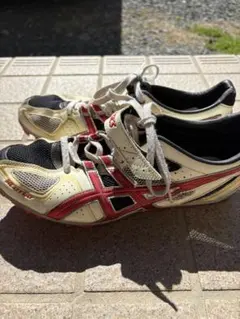 ASICS 陸上競技スパイクシューズ ホワイト/レッド　27.0cm