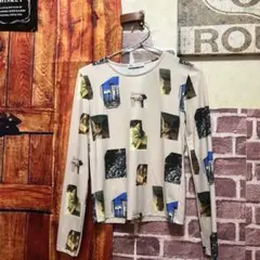 ZAPA アートプリント 長袖シャツ Mサイズ　完売品