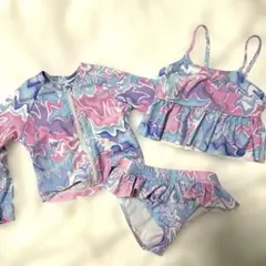 水着　3点セット　ラッシュガード　100 女の子
