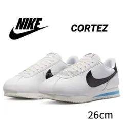 ナイキ 26 コルテッツ 天然皮革 スニーカー レトロランニング 白 bbw
