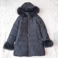 LAUTREAMONTロートレアモン ファー付き フード ロングダウンコート 黒