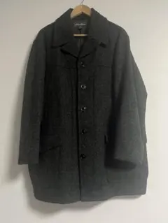 ハリスツイード ダークグレー コート