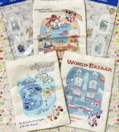 ⭐️ディズニーリゾート テーマポートトートバッグ3点セット【新品未使用】