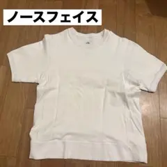 ザノースフェイス 半袖スウェット トレーナー ホワイト 前V クルーネック