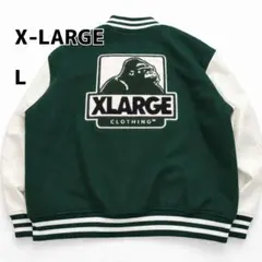 大人気 XLARGE スタジャン ダークグリーン - メルカリ