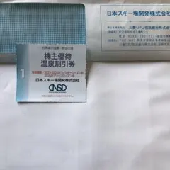 日本スキー場開発株主優待温泉割引券1枚 白馬姫川温泉　岩岳の湯で利用いただけます