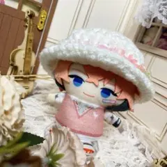 ホワイト桜【匿名配送】にじぱぺっと　にじぱぺ　ぱぺ服　帽子　10cmぬい
