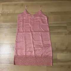 GU レース付きキャミソール ピンク Mサイズのサムネイル