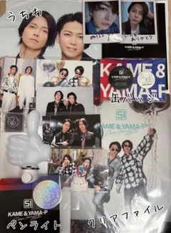 亀と山P ライブグッズ ペンライト うちわ 缶バッジ ファイル