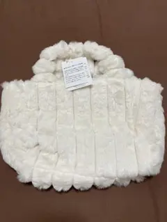 【新品・未使用】ナチュラルクチュール ふわふわ2WAYバッグ　ノベルティのサムネイル