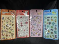 ディズニー ぷくぷくシール 4枚セット