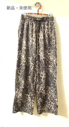 レオパード　スウェットパンツ　Sサイズ　黒レオパード　新品　y2k グランジ