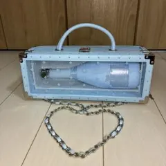 エンジェルシャンパンドゥミセック 可愛い ケース ブルー 水色 鍵付き