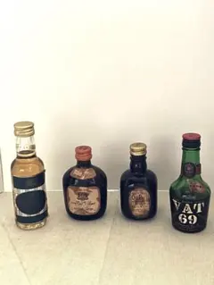 ★ミニチュアボトル　古酒　ウィスキー等　まとめ売り 古酒】【未開封】ウィスキーミニボトル 10点セット - メルカリ