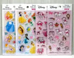 【新品】ディズニープリンセス　マリー　エポキシラメシール　ぷっくりシール　セリア