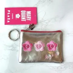 MARY QUANT マリークワント カラビナ付き ポーチ シルバー　完売品