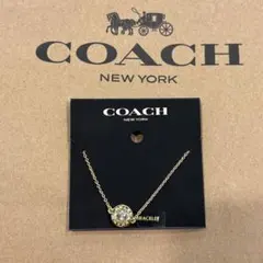 COACH コーチ オープンサークルストーンスタンド ブレスレット ゴールド
