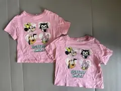 H&M ミッキー・ミニー Tシャツ 2枚セット US 2T