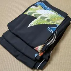 3837 黒留袖着物まとめ売り3着！リメイク•お稽古用など☆
