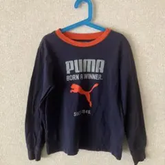 PUMA 長袖カットソー 140 ネイビー