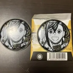 ☆ダンダダン　金の玉　ゴールデン缶バッジ　モモ　2個セット