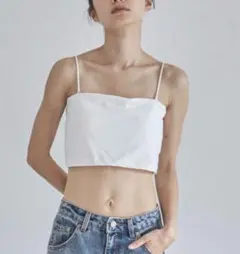 feepur キャミソール カップ付き2wayブラトップ