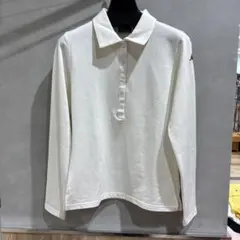 Kappa ホワイト 長袖ポロシャツ M