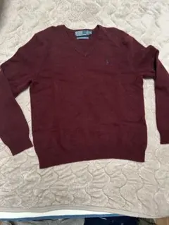 Polo by Ralph Lauren バーガンディ セーター XL