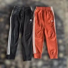 adidas ジョガーパンツ 2点セット 黒・オレンジ