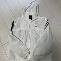 adidas フード付きウィンドブレーカー ホワイト