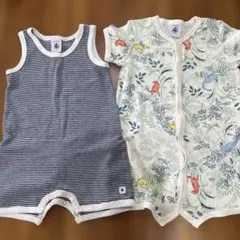 プチバトー　ロンパース　67サイズ　70サイズ　セット