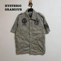 HYSTERIC GLAMOUR ワッペン付き 半袖ミリタリーシャツのサムネイル