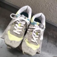 New Balance 574 スニーカー グレー×イエロー　難有り26.0cm