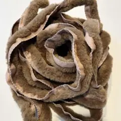 9/25限定SALE　フェイクラビットファー　キャメル　100cm