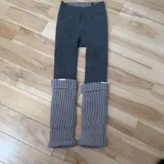 【美品】子供用 裏起毛タイツ Mサイズ 防寒 レギンス 女の子