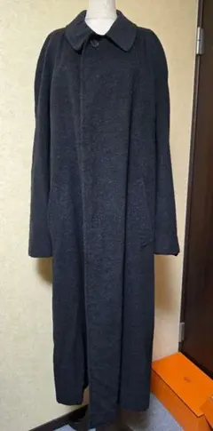 ■エルメス■高級カシミア■ロングコート■グレー✨メンズ