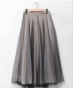 SNIDEL チュールコンビクロップドニットワンピース　サイズ0