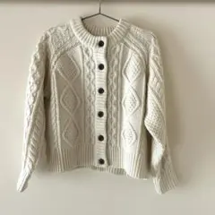 haco! ケーブルニットカーディガン