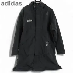 【美品】adidas ワンポイントロゴ フード付き モッズコート 中古・古着通販】adidas (アディダス) ロゴプリントモッズコート