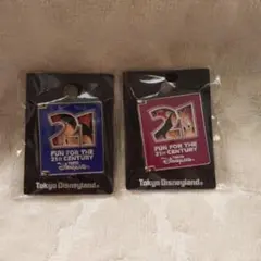 ★TDL『FAN FOR THE 21st CENTURY ピン　2個セット』★