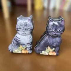 カルディ　猫の缶 2個セット　ハロウィン柄