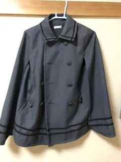 axes femme グレー ダブルブレストジャケット