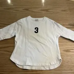 petit main 長袖カットソー 100cm ホワイト